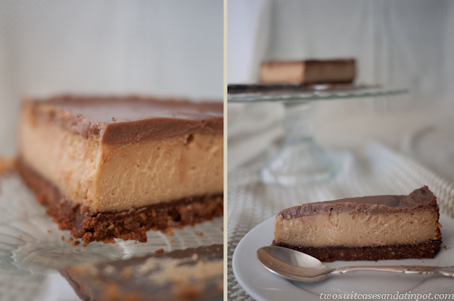 Peanut butter and chocolate cheesecake