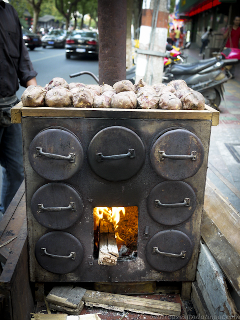 Fire roasted sweet potatoes
